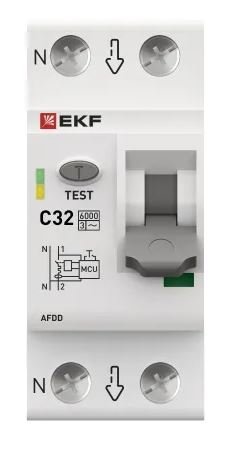 УЗДП 1P+N 32А (C) 6кА PROXIMA (afdd-2-32C-pro)