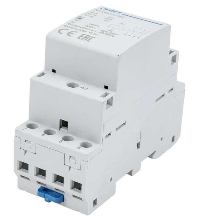 Контактор модульный NCH8-25/40 25А 4НО AC 220/230В 50Гц (R) CHINT (256089)