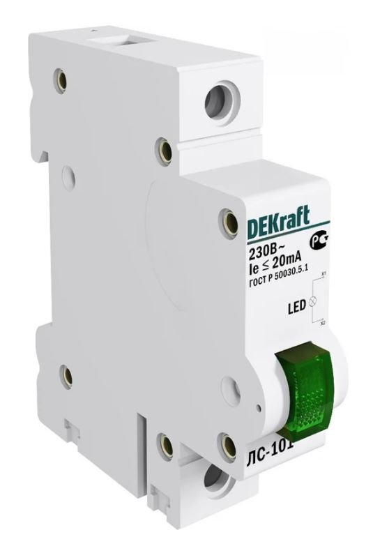 1P ЗЕЛЕНАЯ LED ЛС-101 220В (18004DEK)