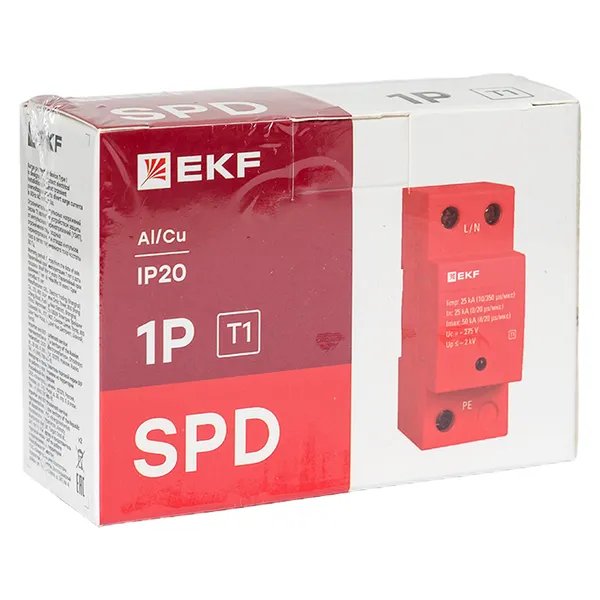 Limp 25kA (10/350μs) 1P класс 1 (spd-t1-1p)