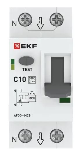 УЗДП 1P+N 10А (C) 6кА PROXIMA (afdd-2-10C-pro)