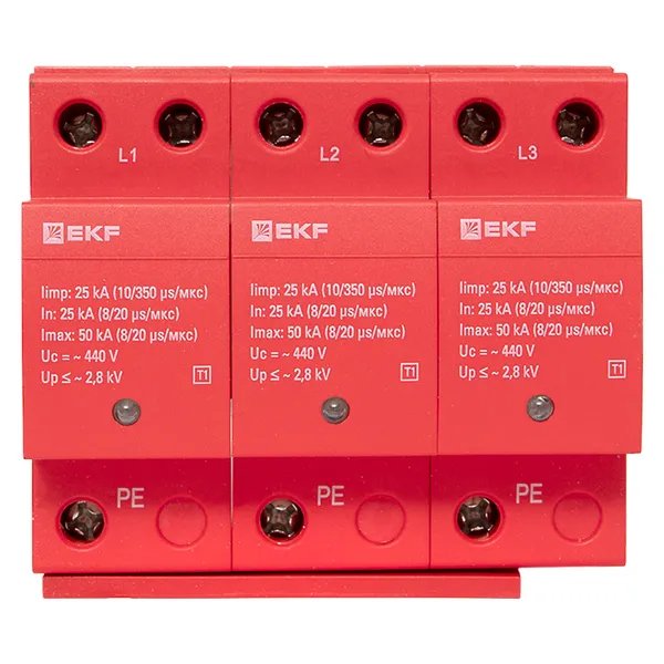 Limp 25kA (10/350μs) 3P класс 1 (spd-t1-3p)