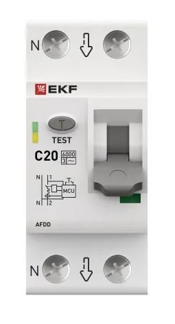 УЗДП 1P+N 20А (C) 6кА PROXIMA (afdd-2-20C-pro)