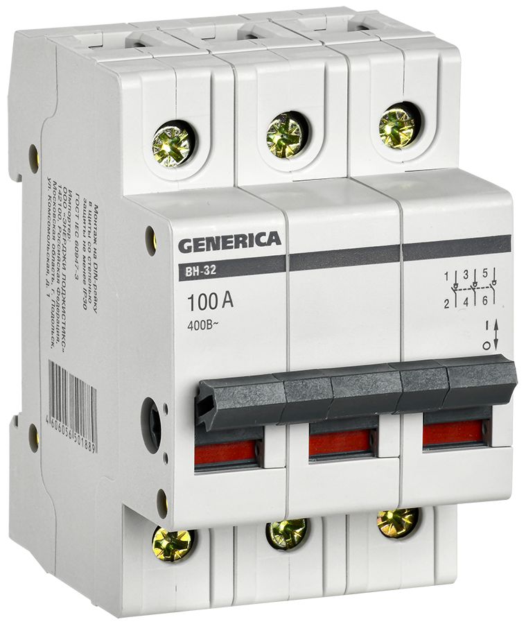 ВН-32 3Р 100А GENERICA (MNV15-3-100)
