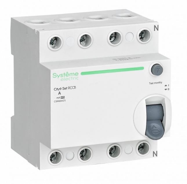 City9 Set ВДТ 4P 25А 30мА Тип-A 400В (C9R68425)