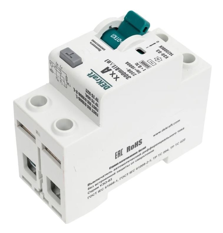 УЗО-03 ВДТ 2P 40А 300мА тип AC 6кА (14227DEK)