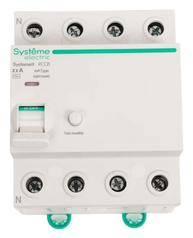 Systeme9 ВДТ 4P 63A 30мА Тип-AC 400В (S9R12463)