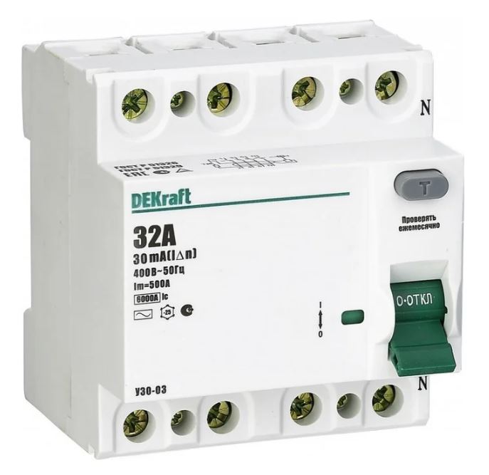УЗО-03 ВДТ 4P 32А 300мА тип AC 6кА (14250DEK)