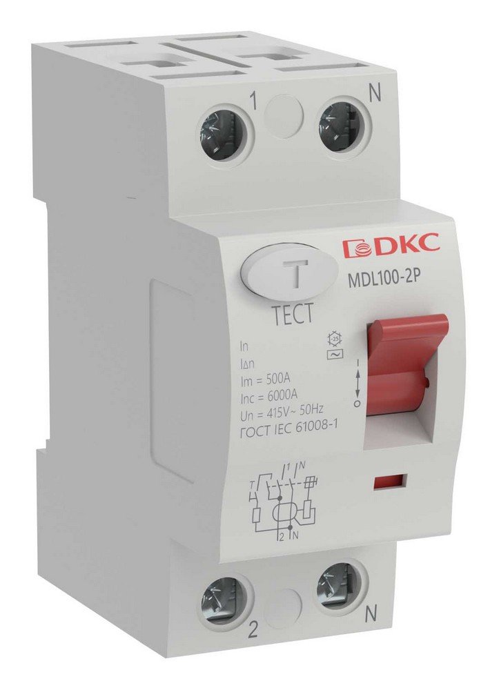 YON MAX MDL100 ВДТ, 2P, 30mA, 25A, АС (MDL100-2P2-25-AC)