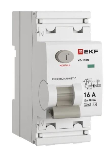 ВД-100N 2P 16А 10мА A 6кА PROXIMA (E1026MA1610)