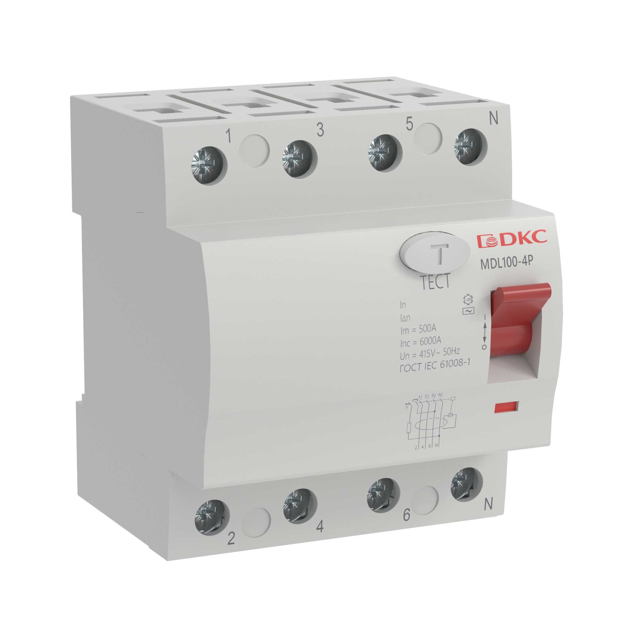 YON MAX MDL100 ВДТ 4P 300mA 40A AC (MDL100-4P4-40-AC)