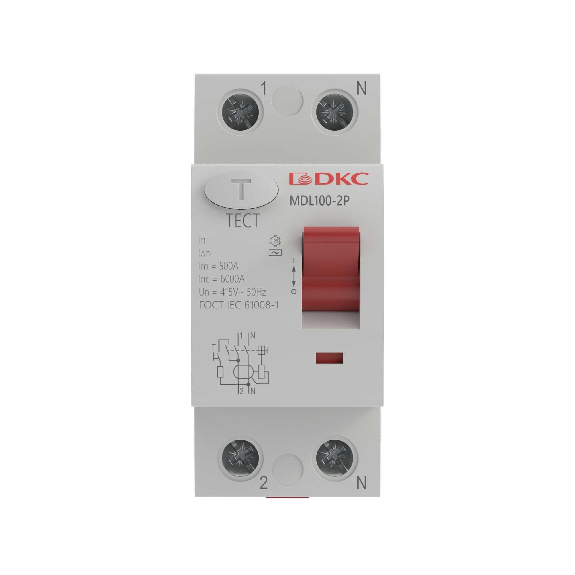 YON MAX MDL100 ВДТ 2P 100mA 25A AC (MDL100-2P3-25-AC)