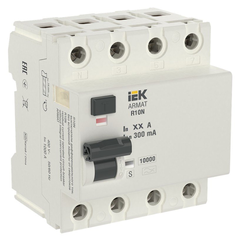 ВДТ R10N 4P 80А 300мА ARMAT (AR-R10N-4-080C300)