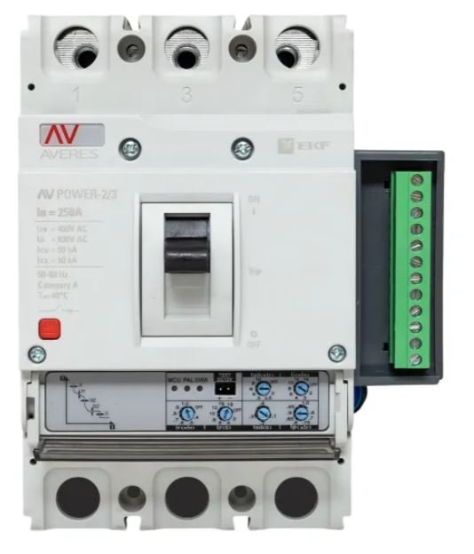 AV-POWER-2/3 250А 50кА ETU2.2 (mccb-23-250-2.2-av)
