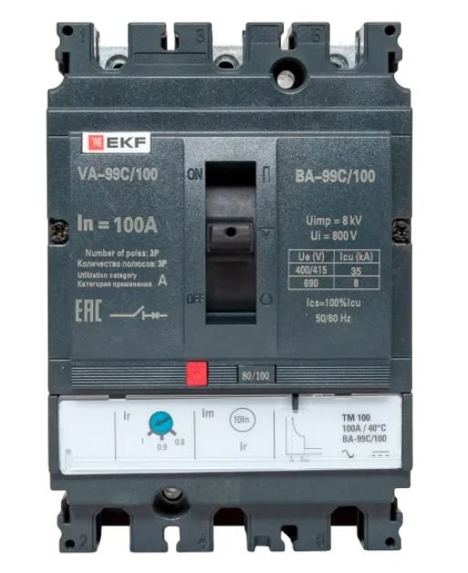 ВА-99C 100/100А 3P 35кА (mccb99C-100-100)