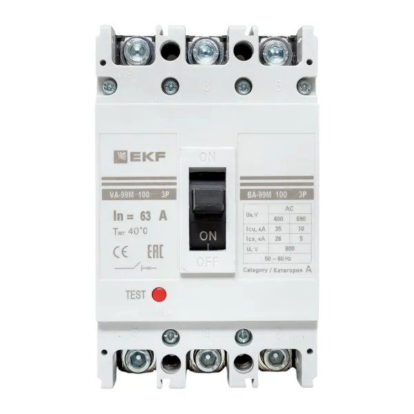 ВА-99М 100/63А 3P 35кА (mccb99-100-63m)