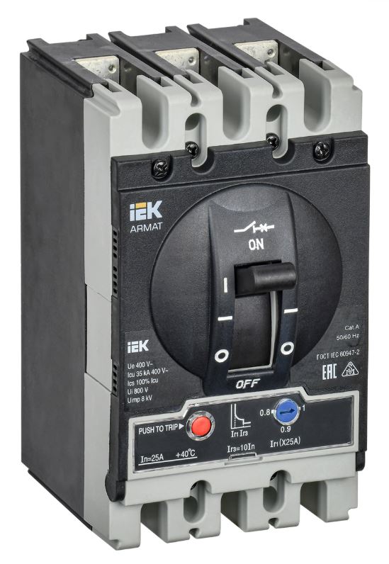 Автоматический выключатель в литом корпусе 3P S 25A 35kA (AR-MCCB-3S-035-0025A-ATUC)
