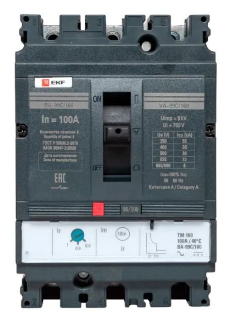ВА-99C 160/100А 3P 35кА (mccb99C-160-100)