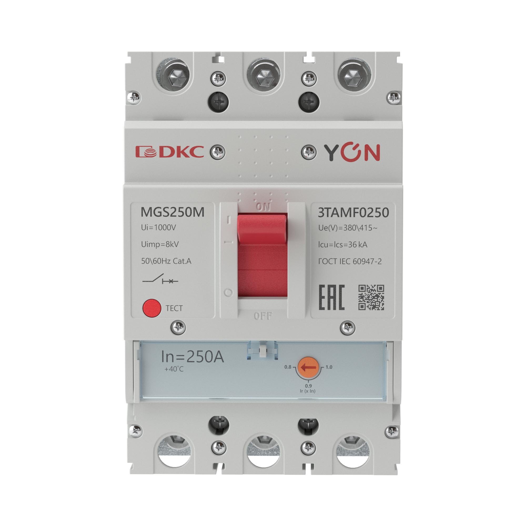 YON MGS250 3P 200-250A 25kA (MGS250M-3TAMF0250)