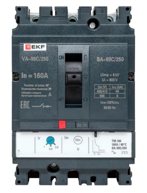 ВА-99C 250/160А 3P 45кА (mccb99C-250-160)