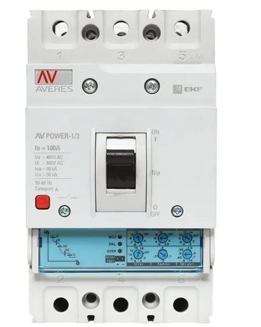 AV-POWER-1/3 100А 50кА ETU2.0 (mccb-13-100-2.0-av)