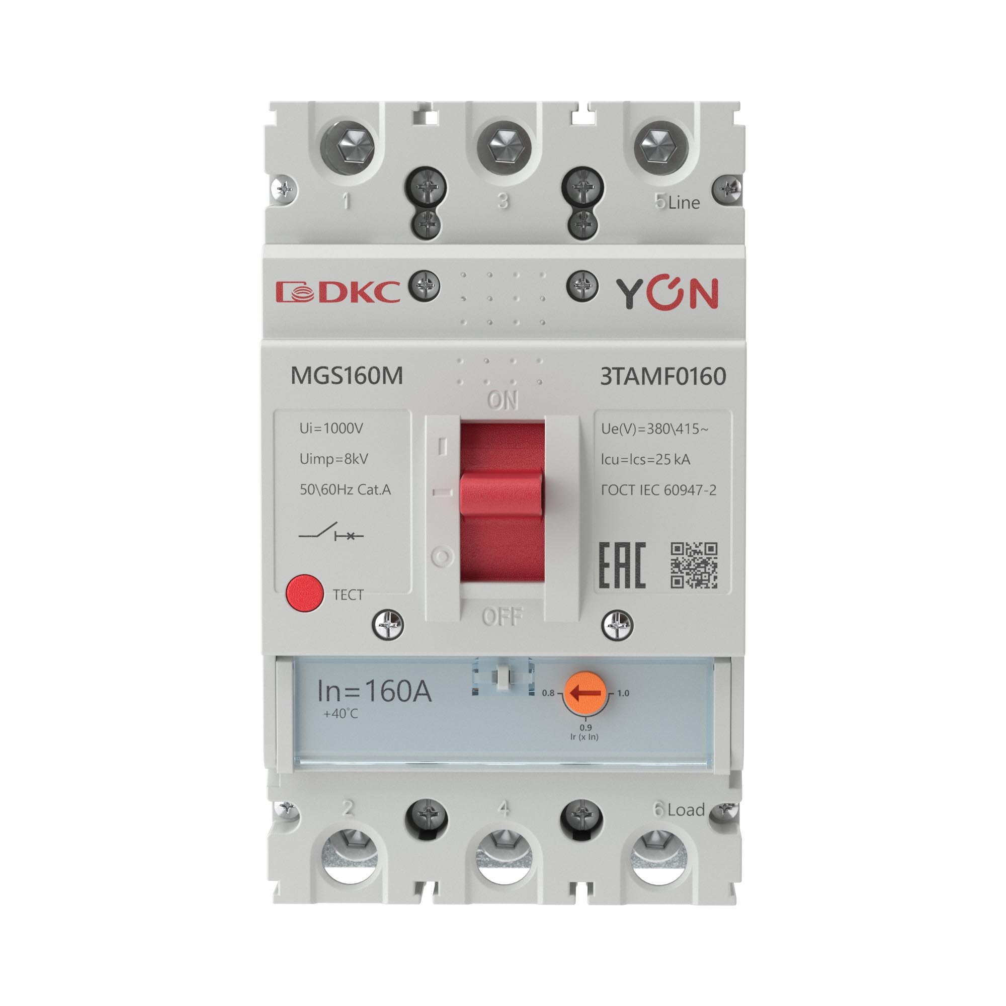 YON MGS160 3P 128-160A 25kA (MGS160M-3TAMF0160)