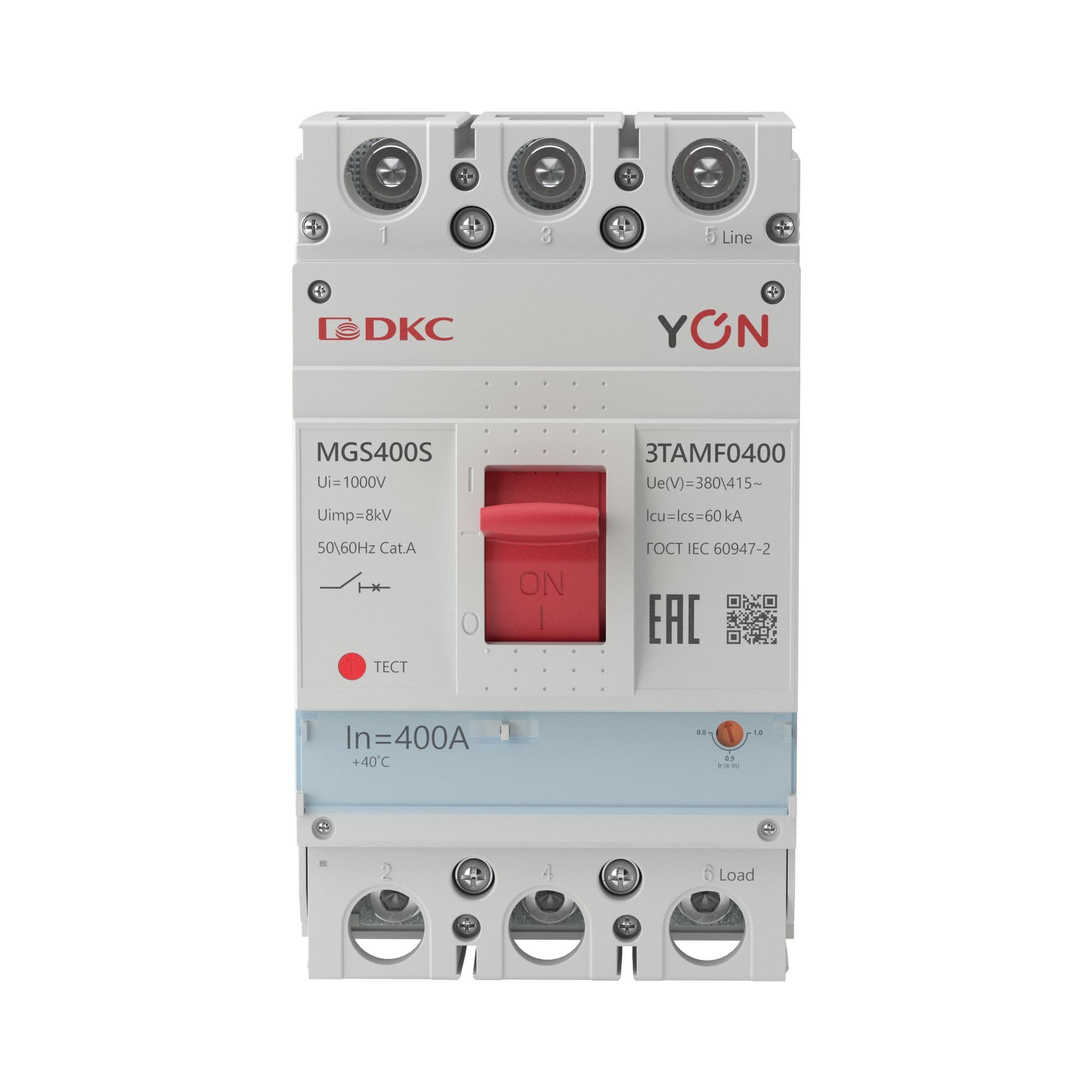 YON MGS400 3P 320-400A 60kA (MGS400S-3TAMF0400)