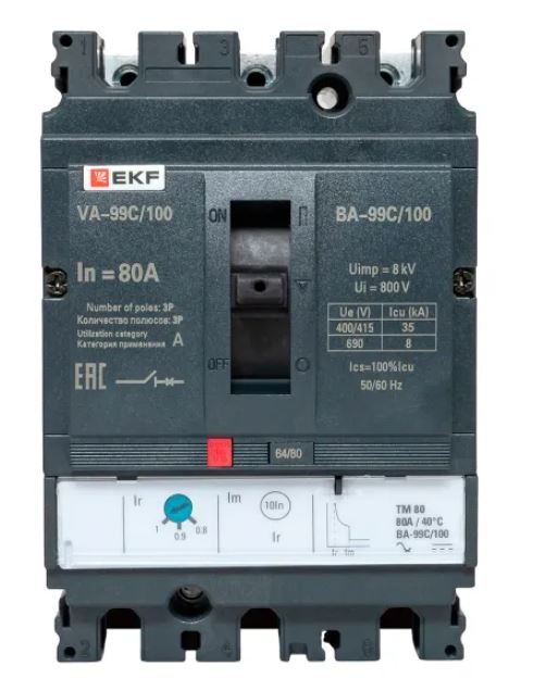 ВА-99C 100/80А 3P 35кА (mccb99C-100-80)