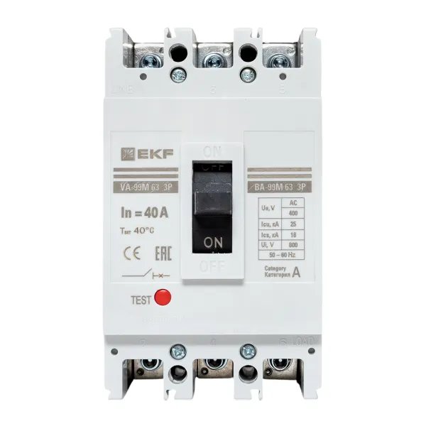 ВА-99М 63/40А 3P 25кА (mccb99-63-40m)