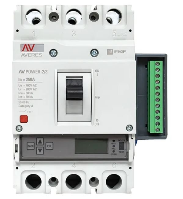 AV-POWER-2/3 250А 50кА ETU6.2 (mccb-23-250-6.2-av)