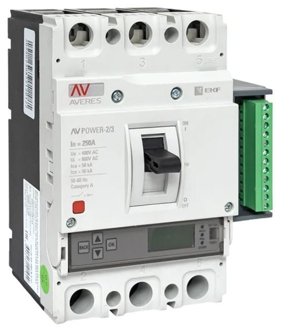 AV-POWER-2/3 250А 50кА ETU6.2 (mccb-23-250-6.2-av)