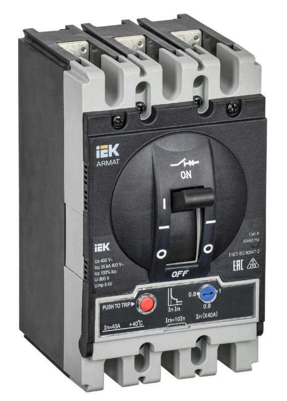 Автоматический выключатель в литом корпусе 3P S 40A 35kA (AR-MCCB-3S-035-0040A-ATUC)