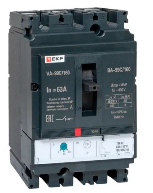 ВА-99C 160/63А 3P 35кА (mccb99C-160-63)