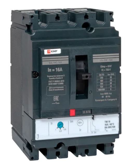 ВА-99C 100/16А 3P 35кА (mccb99C-100-16)