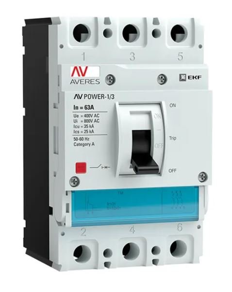 AV-POWER-1/3 63А 35кА TR (mccb-13-63-TR-av)