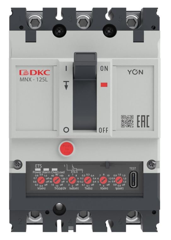 YON pro MNX125L 3P 125A 70kA при AC415V расц. ETS (MNX125L3PETS0125)