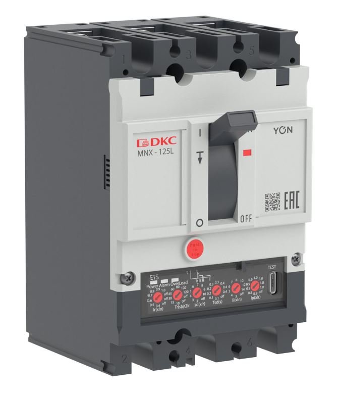 YON pro MNX125L 3P 125A 70kA при AC415V расц. ETS (MNX125L3PETS0125)