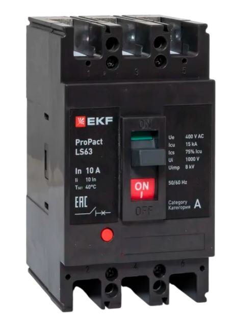 LS63 15кА 3P 10А ProPact (mccb-63-15-3-10-ls)