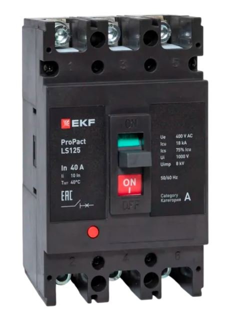 LS125 18кА 3P 40А ProPact (mccb-125-18-3-40-ls)