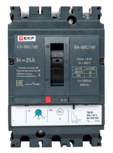 ВА-99C 160/25А 3P 35кА (mccb99C-160-25)