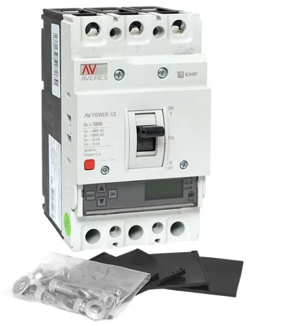 AV-POWER-1/3 100А 50кА ETU6.0 (mccb-13-100-6.0-av)