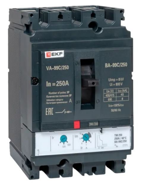 ВА-99C 250/250А 3P 45кА (mccb99C-250-250)