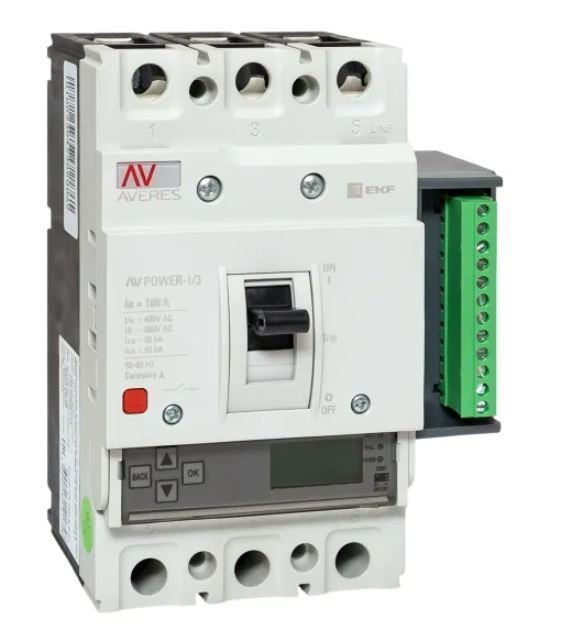 AV-POWER-1/3 100А 50кА ETU6.2 (mccb-13-100-6.2-av)