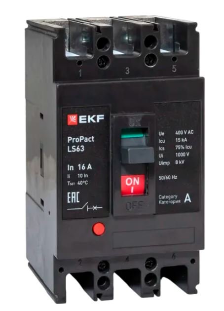 LS63 15кА 3P 16А ProPact (mccb-63-15-3-16-ls)