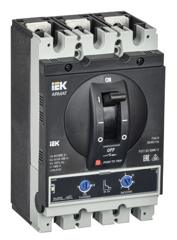 Автоматический выключатель в литом корпусе 3P G 225A 50kA (AR-MCCB-3G-050-0225A-ATUC)