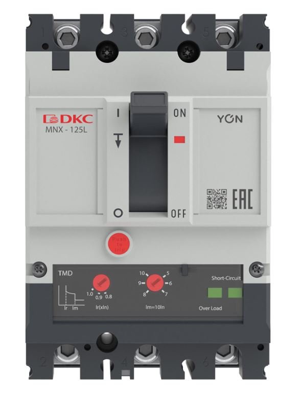 YON pro MNX125L 3P 100A 70kA при AC415V расц. TMD (MNX125L3PTMD0100)