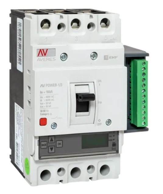 AV-POWER-1/3 160А 50кА ETU6.2 (mccb-13-160-6.2-av)