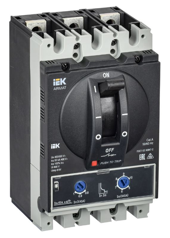 Автоматический выключатель в литом корпусе 3P A 40A 50kA (AR-MCCB-3A-050-0040A-ATUC)