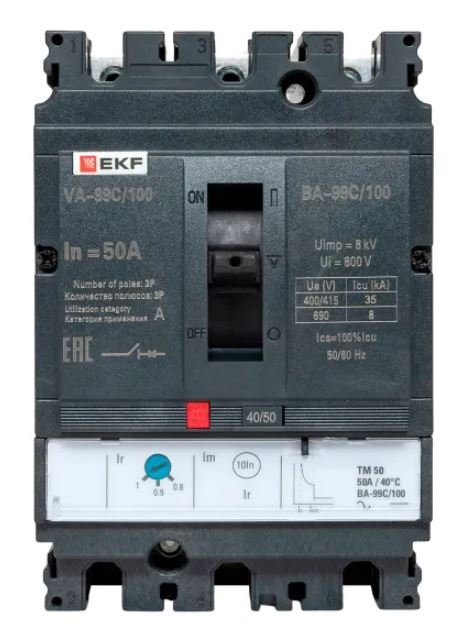 ВА-99C 100/50А 3P 35кА (mccb99C-100-50)