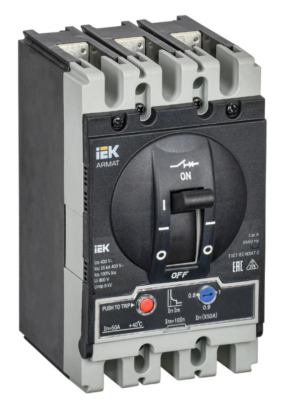 Автоматический выключатель в литом корпусе 3P S 50A 35kA (AR-MCCB-3S-035-0050A-ATUC)